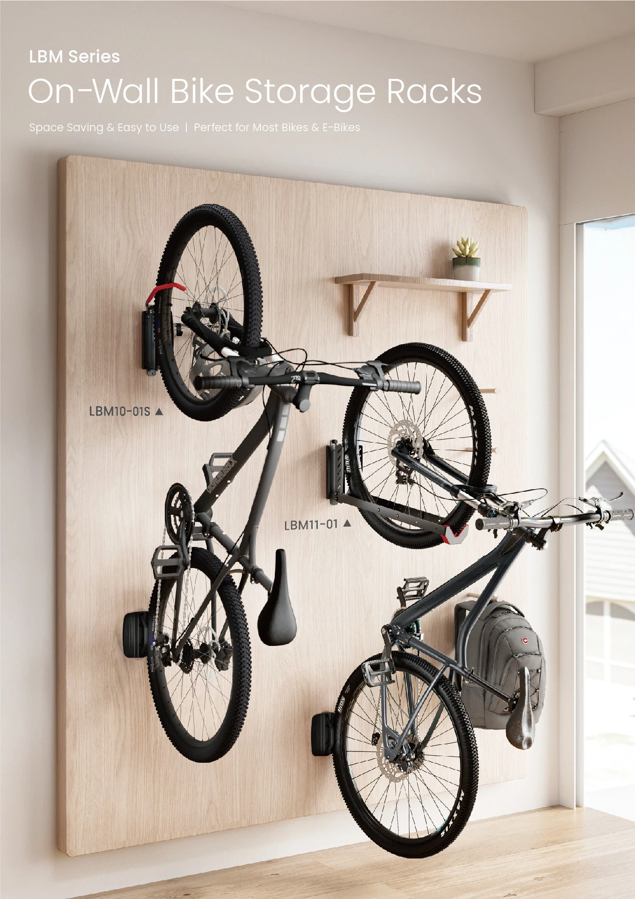 Bicycle Stand Space Saver Bike Bike Hangers For Garage Wall BCLONG