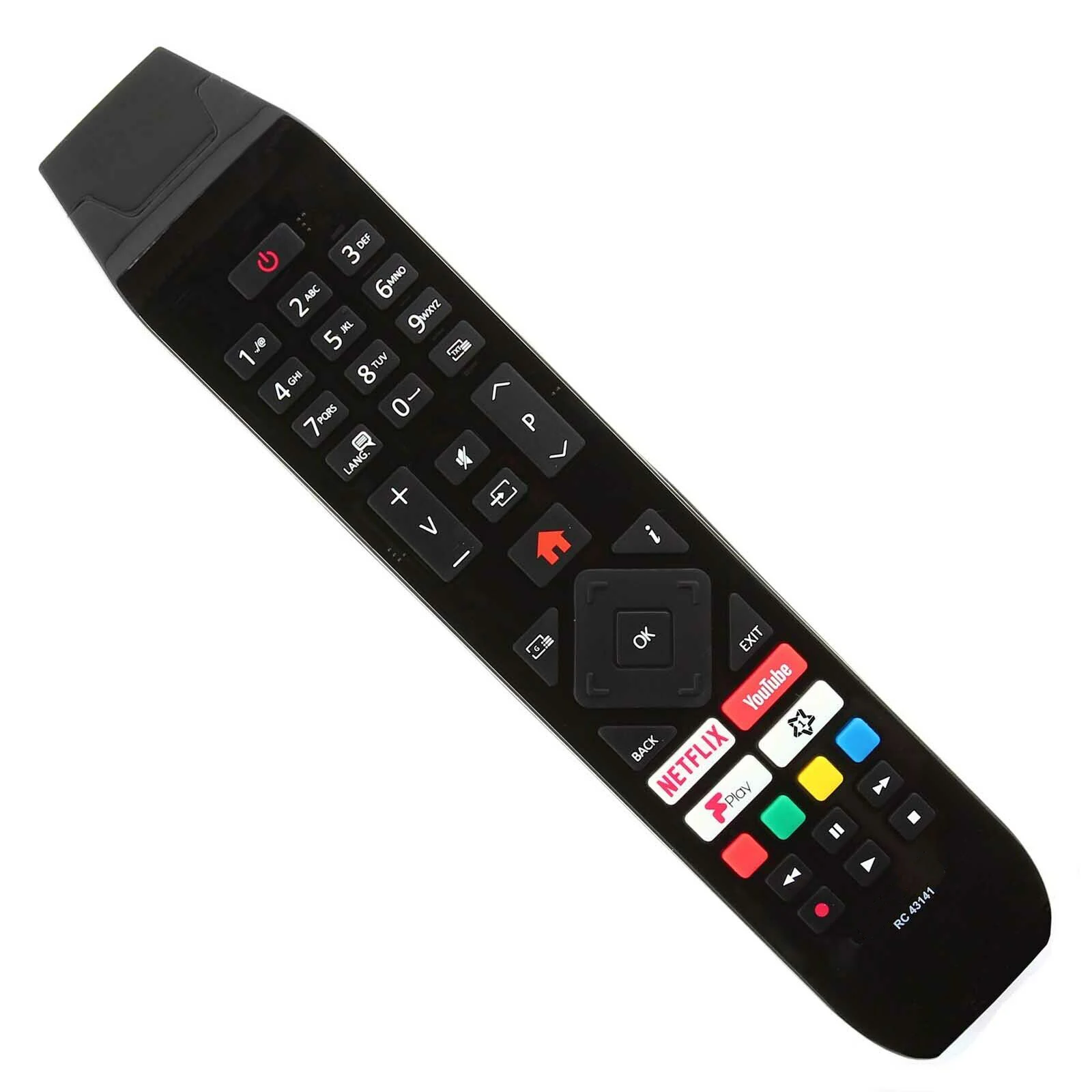 Universal TV Remote Control RC43141 for Hitachi Smart LED TVs Waterproof 433MHz