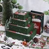Caja verde con bolsa de regalo