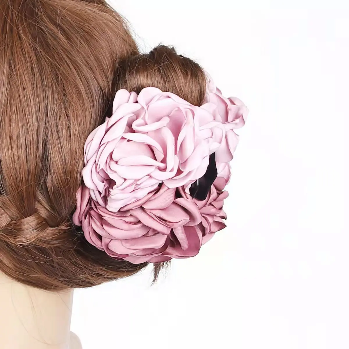 Scrunchie Clips Oversized Bobble Scrunchies  Velvet Flower  Hijab Scrunchies