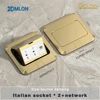 Italy Socket *2 +  Network Socket