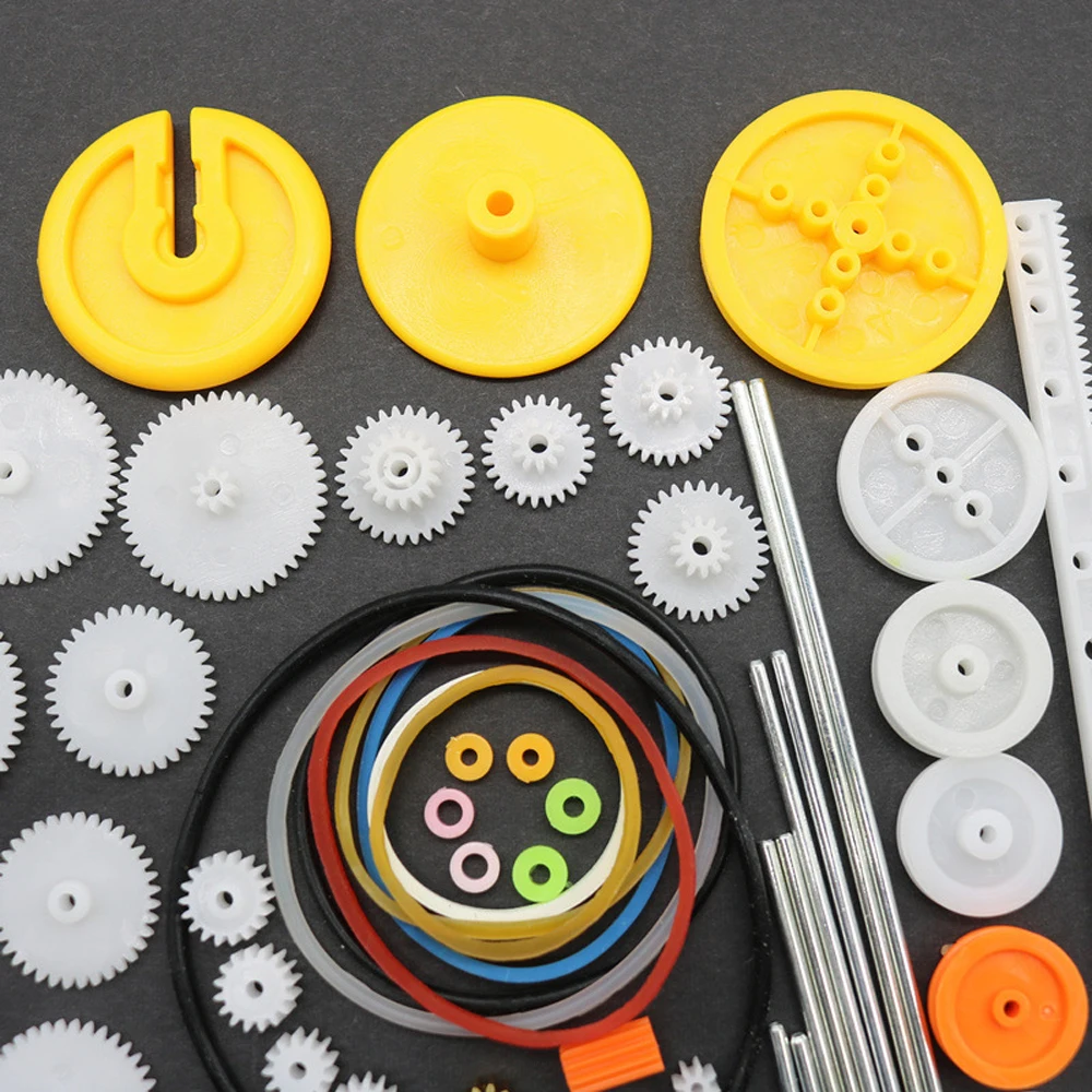 Set Di 72 Ingranaggi In Plastica Per Modellismo - Per Progetti Fai Da Te, Robot, Meccanismi, Piccole Riparazioni
