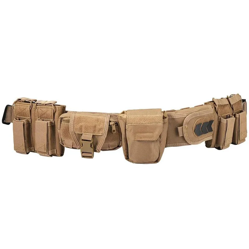 Wholesale Lightweight Mountain Climbing Tactical Belt Adjustable Durable Utility Nylon Tactical Duty Belt with Mag Pouch Bag