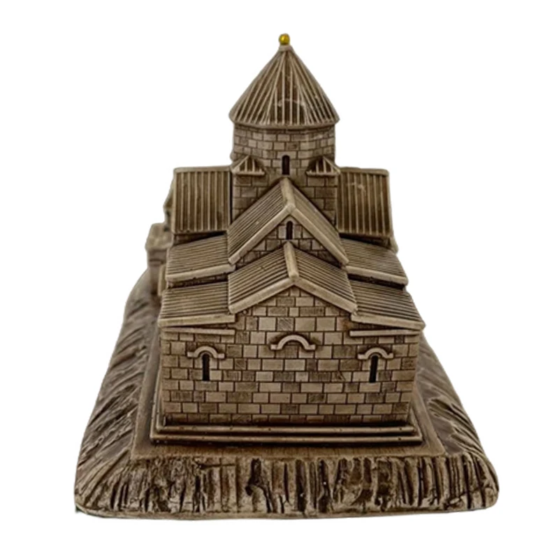Custom Plaster Famous Architecture Buildings Model Gypsum Sculpture Resin Saint Gayane Church Replica Miniature
