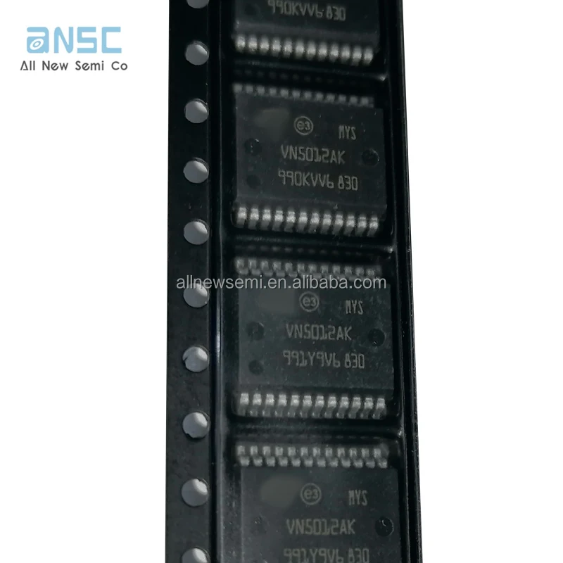 Hot sale Original VN5012AKTR-E PMIC IC Power Switch/Driver 1N-Channel 45A PowerSSO-24 General Purpose 12mOhm (Max) Surface Mount