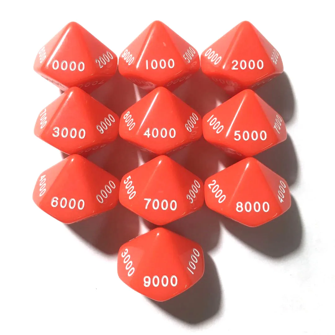 DICE magazine オリジナルデッキ d100 Black and Red Hex 100 Sided Die, D100 Game Dice, 100