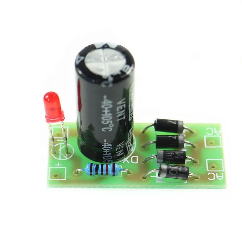 OTOTEC 4 pz AC 6-16V a DC 12V Convertitore di Alimentazione 1N4007 Full Bridge Raddrizzatore Filtro Modulo di Alimentazione per Modello Treno Ferrovia LED