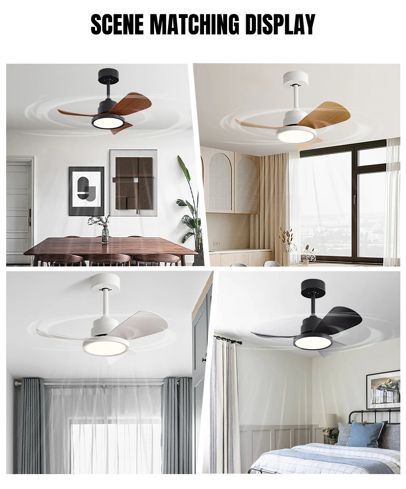 product factory direct modern ceiling fans with lights and remote dimmable 3cct reversible bldc motor abs blades for bedroom living room-8
