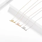 Jewelry Necklace Rose Wholesale 2021 Hot Selling Custom 14k Rose Gold Plated Stainless Steel Jewelry Necklace LOVE Letter Necklace Pendant