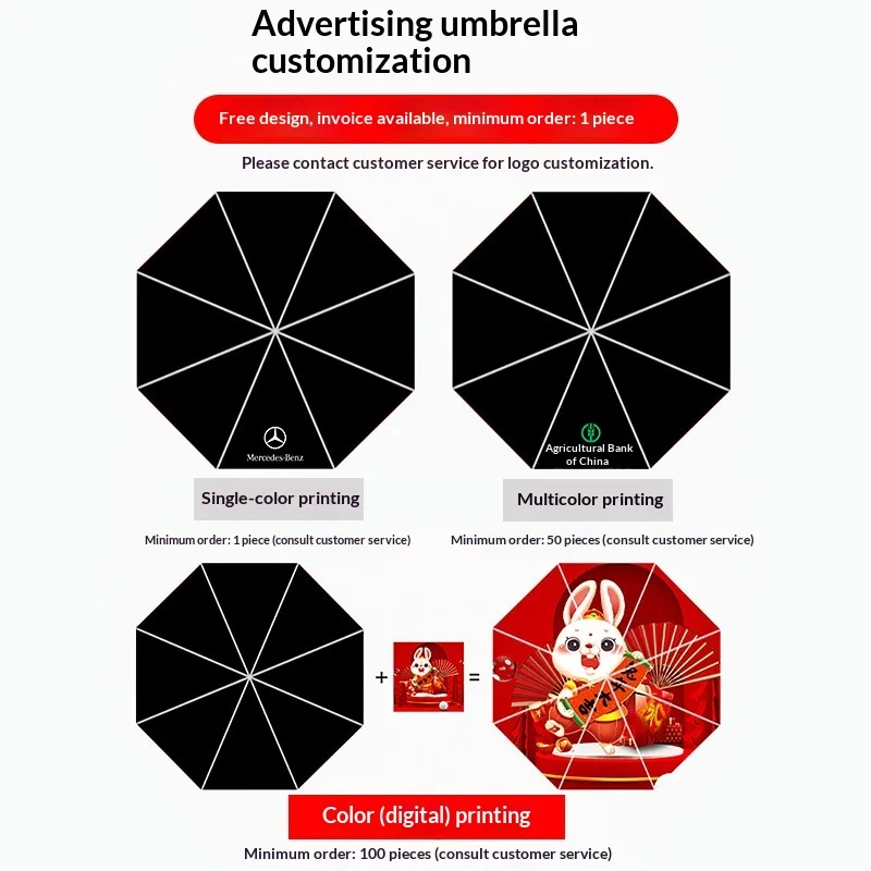 Customized Logo Printed All-Fiber Large Golf Straight-Handled Long-Handle Fully Automatic UPF 50+ UV Protection Umbrella preview 4