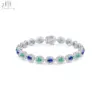 18K Solid White Gold