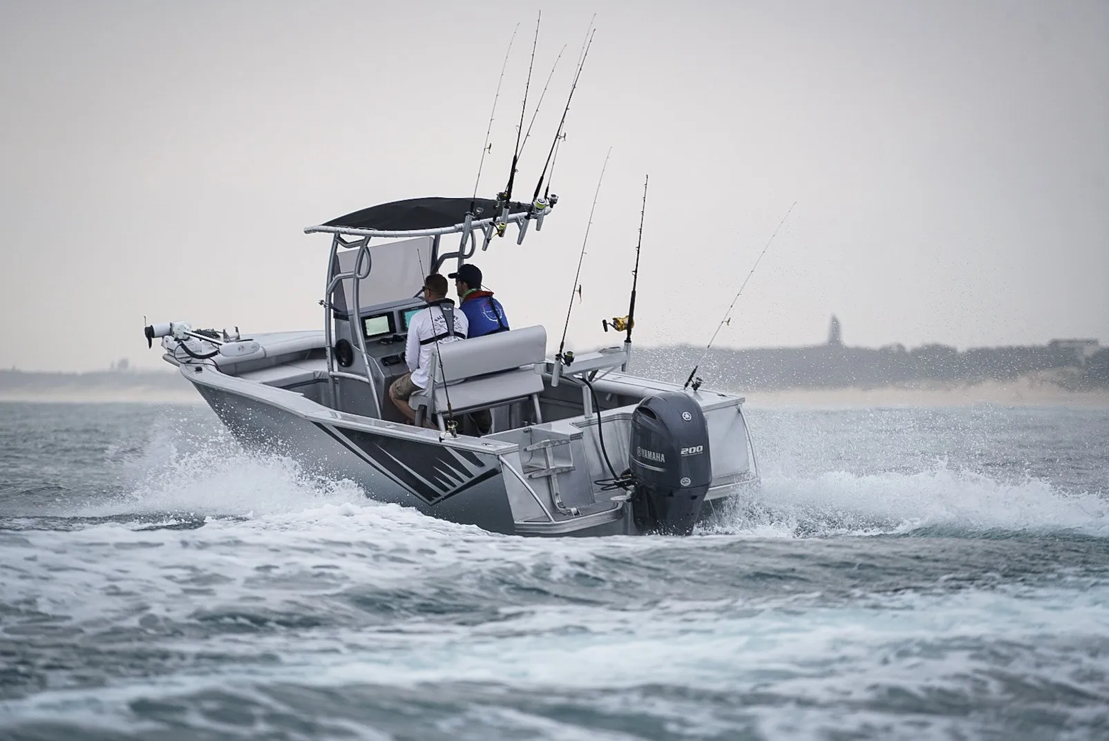 Kinocean 21ft Center Console Deepv High Speed Fishing Boat Hard Top