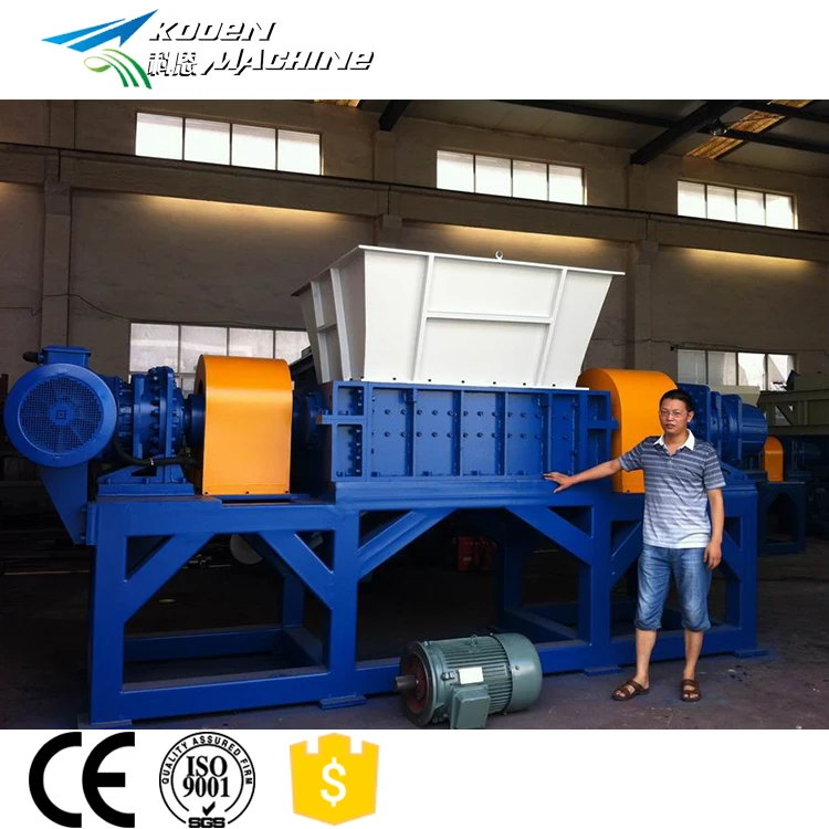 Plastic Shredder Machine Bottle Pipe Paper Lumps Plastic Films Bags Wood Pallets Single Double Shaft Shredding Machine
