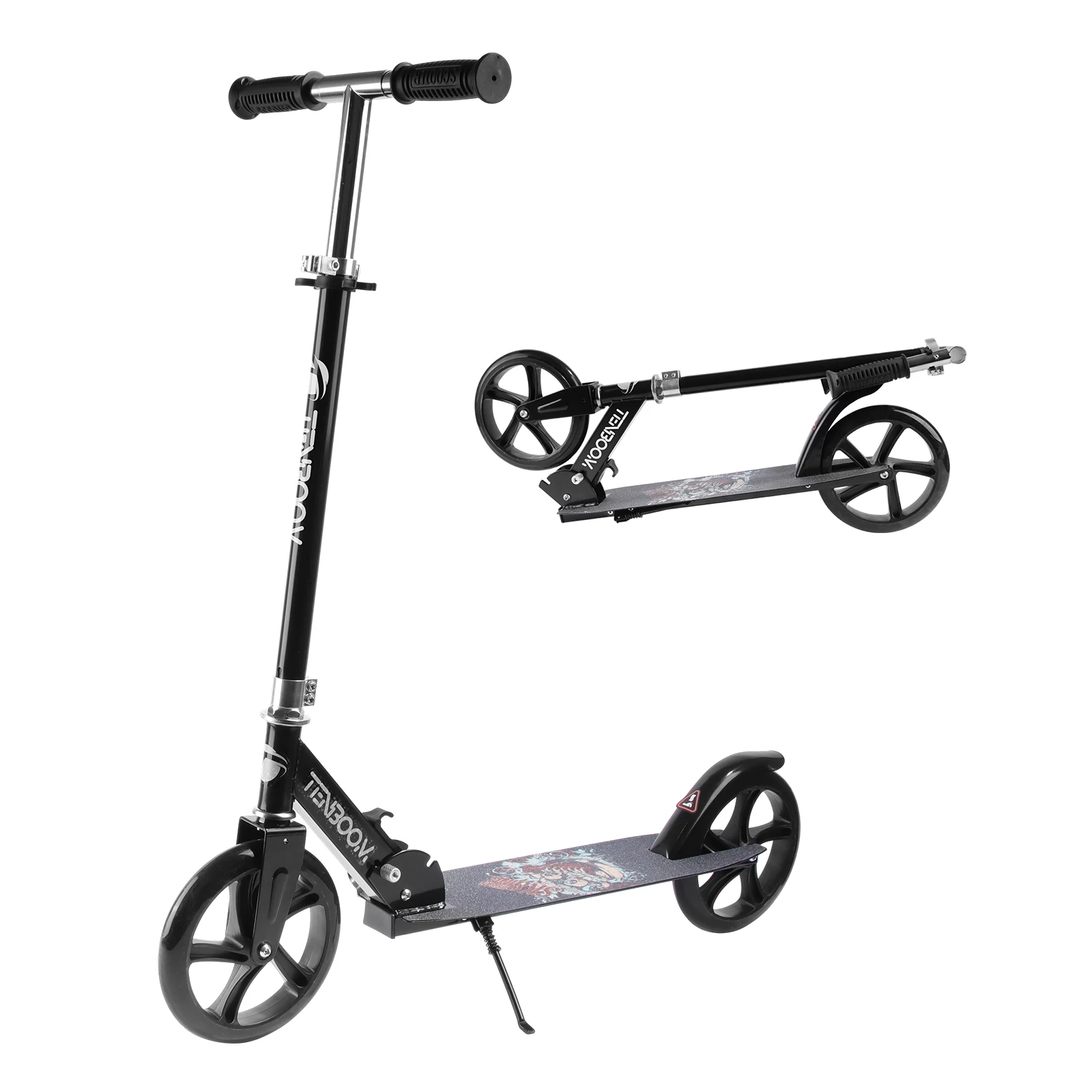 Push Scooter Foldable Adjustable Height 2 Wheels Scooter for Teens Kick Scooter