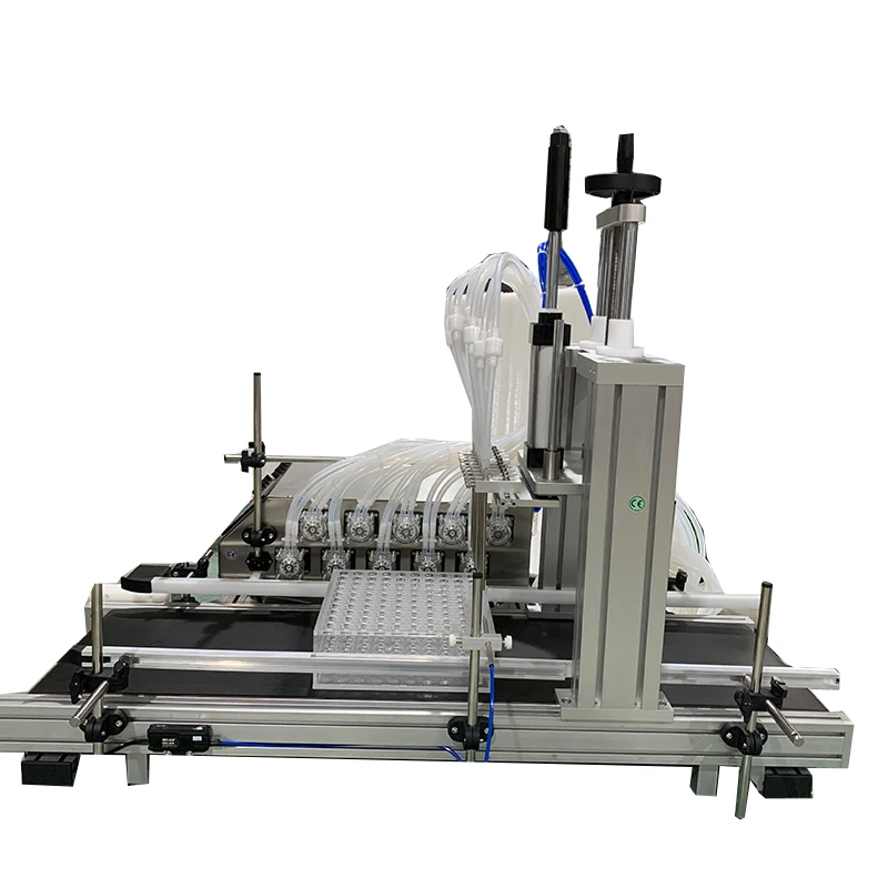 DOVOLL Full Automatic Desktop CNC Liquid Oil Filling Machine With Conveyor Beverage Milk Perfume Filling Machine Water Filler - Image 2