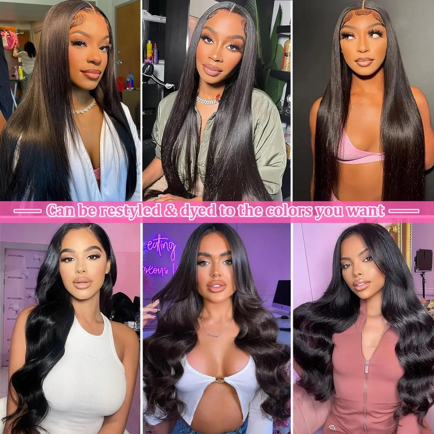 Clip in Hair Extensions Straight Real Human Hair Clip ins Invisible Natural Seamless Clip on Hair Extensions For Women_voghion.com