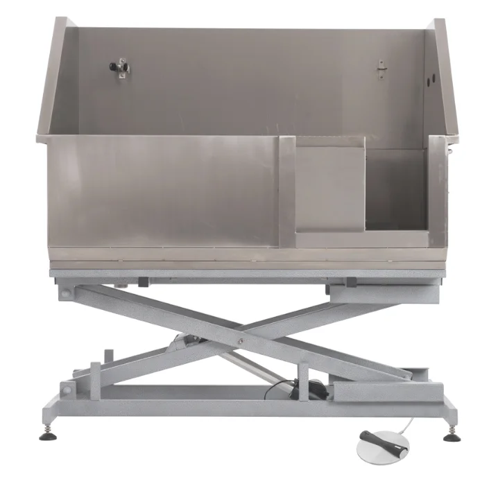 Professional groomers Best Raised Elevated Stainless Steel Pet Dog Grooming Wash Station Bath Tubs for Sale for Home