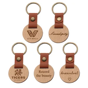 Cross-Border for Amazon Explosions Business Gift Redwood Blank Wooden Keychain Pendant DIY Key Engraving