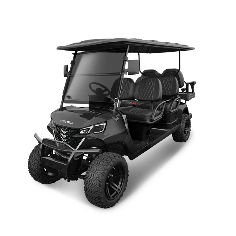 Lithium Battery Golf Cart 4+2 6 Seater Tourist Utility Patrol Buggy
