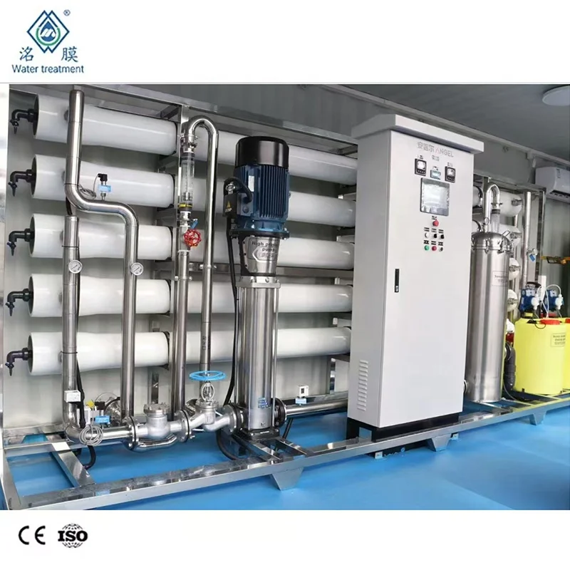 Containerized Water Treatment Plant Reverse Osmosis System Pure Water ...
