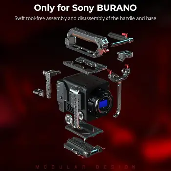 For SmallRig 4571 Metal Cage Kit for Sony BURANO Includes Monitor Mount Top Handle Tripods Handheld Shoulder Shooting detail image