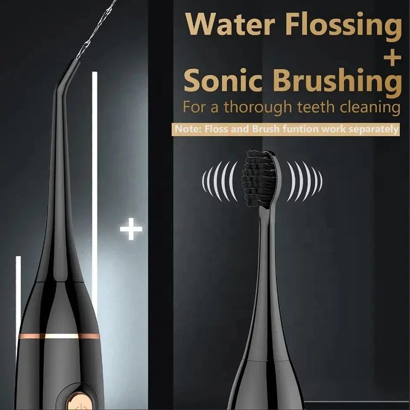 Ирригатор для полости рта с резервуаром для воды (электрическая зубная щетка и водный ирригатор Combo In One) Набор для чистки зубов