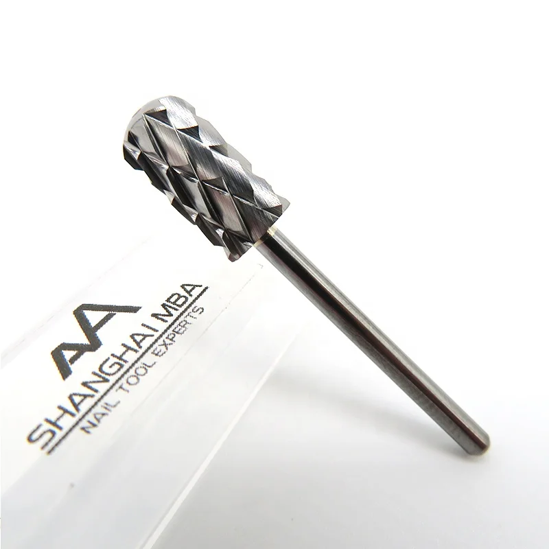 Nails 2X 4XC 5XC Carbide Safety Bit Acrylic Nail Drill Bits Carbide Bur Nails Round Top Tips Golden