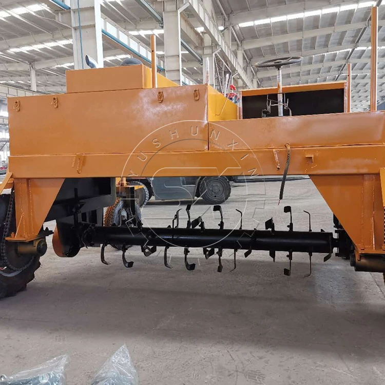 Компостное органическое удобрение, машина для производства гранул, трактор