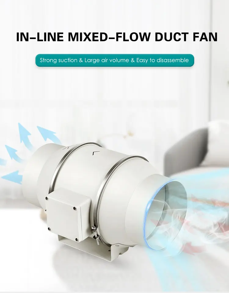 Inline Duct Fan, 3-Year, 220-230V, Corded Electric - detail 2