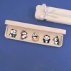 Broches Happy Panda, coffret cadeau et sac cadeau