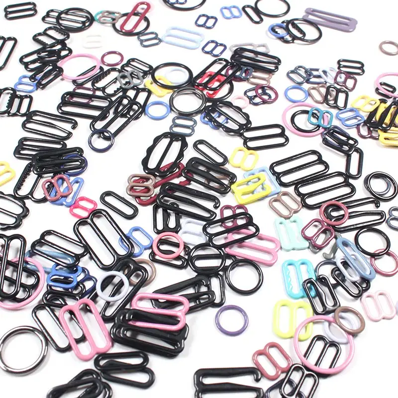 Factory Price Bra Adjustable Slider and Ring Bra Accessories Bra Hook and Eye Slider Swimwear Bikini Buckle