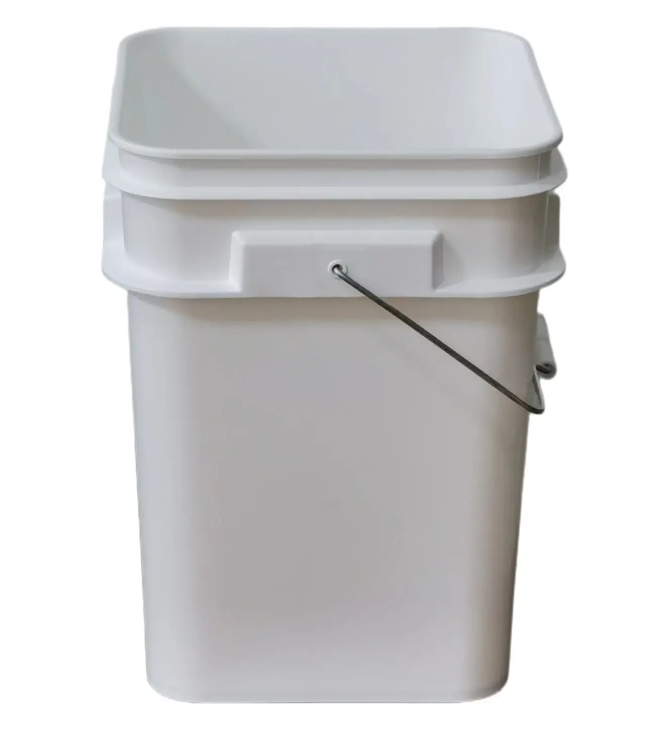 Cubeta De Pintura Blanca Zerodeko Bote Basura Metal Con Tapa