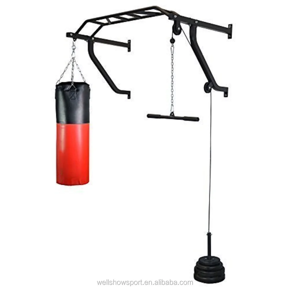 Wellshow Sport Wall Mounted Pull up Bar Boxing Punch Bag Bracket Chin Up Bar Dip Bars Stands With Pulley Buy Trainhard Multigriff With Pull up Bar Boxing Punch Bag Bracket Dip Bars Stands Home Gym