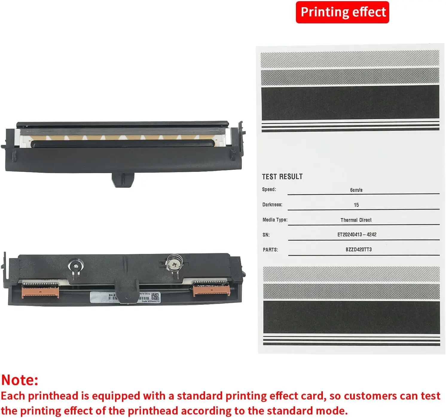 yap122様一枚 Zebra Printhead ZD621T (300dpi) - Compatible Replacement for Zebra