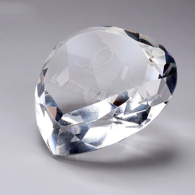 Новинка 2022 г. индивидуальная надпись на заказ с большим алмазным стеклом в форме алмаза