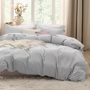 Duvet Cover  Prewashed Extra Soft Bedding Set with Zipper Closure