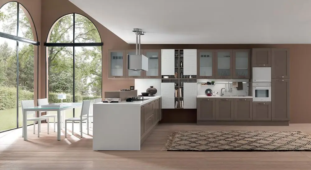Customized Modular Kitchen Cabinets Modern Environment Friendly