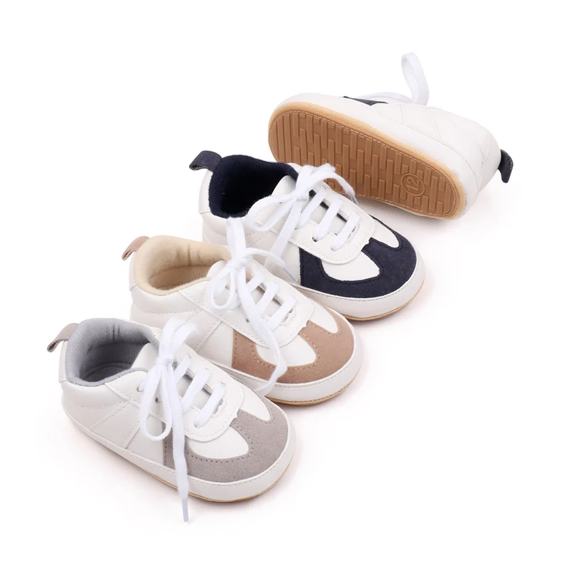High Quality Lightweight Court Sneakers Anti-Slippery Prewalker Toddler Baby Shoes for Boys Hot Selling Design for Spring Autumn