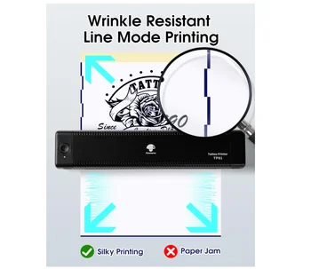 プロのタトゥーステンクリプリンターPhomemoTP81ワイヤレス