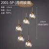 Five-head round transparent disc