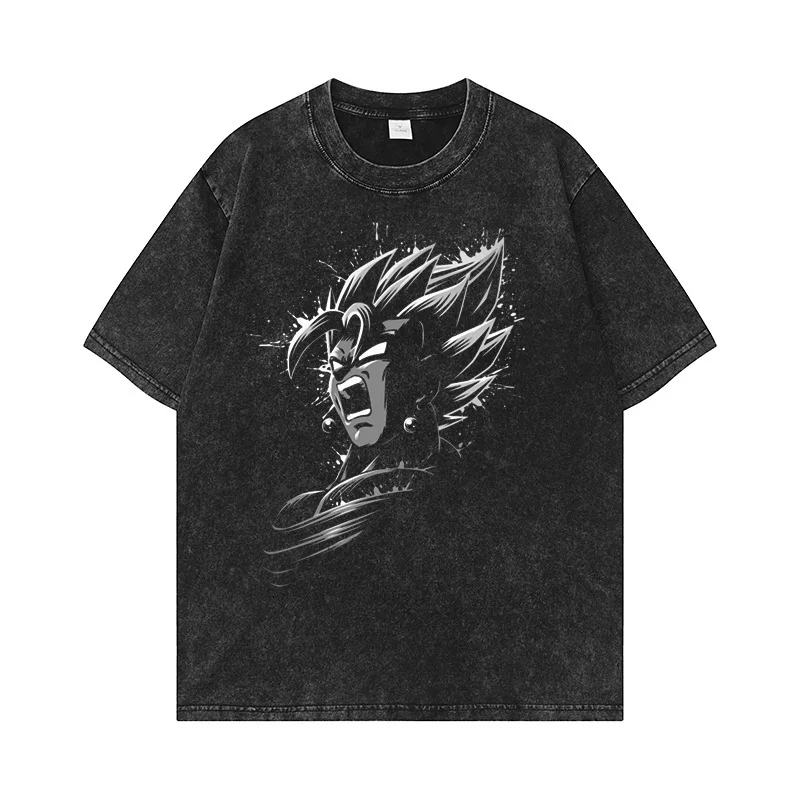 Wholesale Wholesale 240g Custom Goku Graphic Vintage Tee Shirt Anime Cotton  Drop Shoulder Streetwear Washed Men T shirts From m.alibaba.com