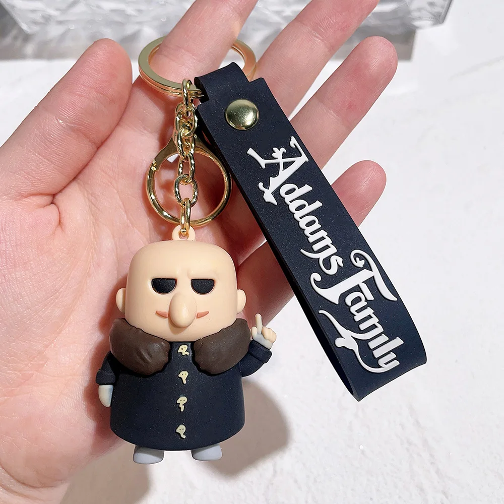 Cartoon Key Chain Custom Car Bag Pendant Doll Ornament Addams Family ...