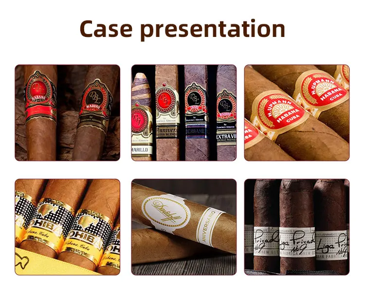 Custom Gold Foil Cigar Band Labels Embossed 3d Logo Security Stickers