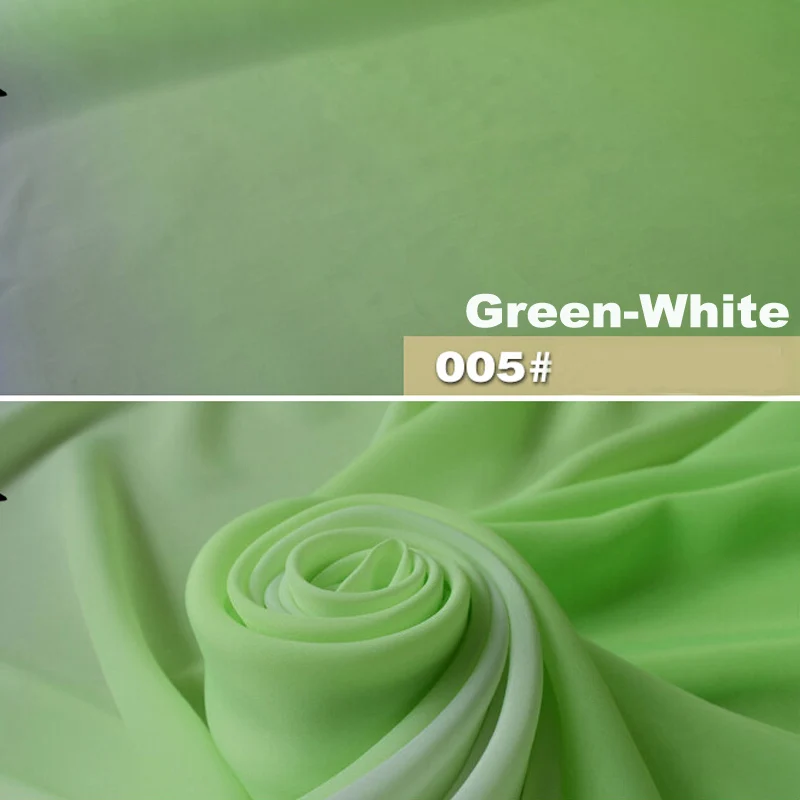 Factory Price High Quality Plain Woven Polyester Chiffon Ombre Fabric