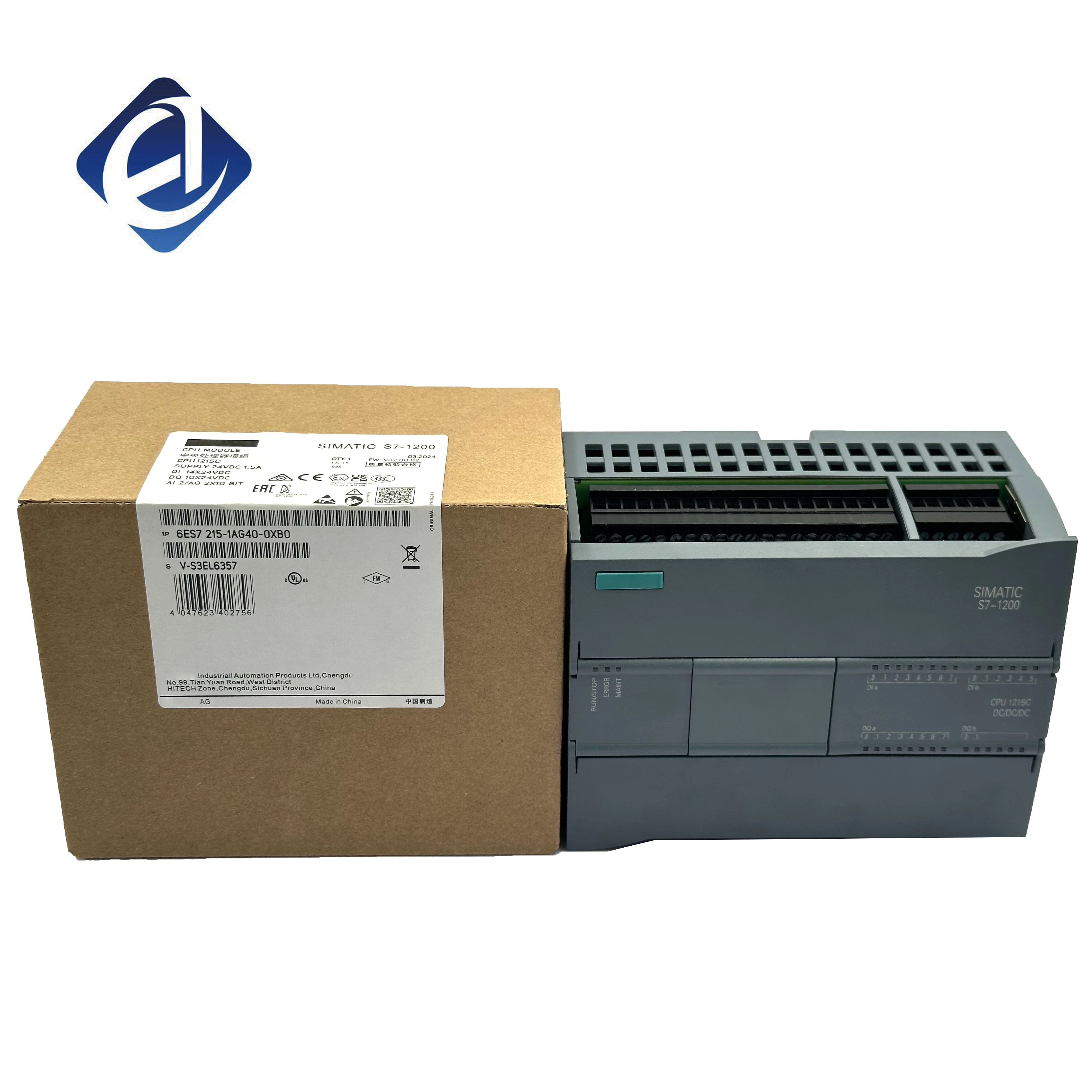 New Original PLC Control S7-200 S7-300 S7-400 S7-1200 6ES7 215-1AG40-0XB0 6ES7214-1AG40-0XB0 PLC Module Stock in Warehouse