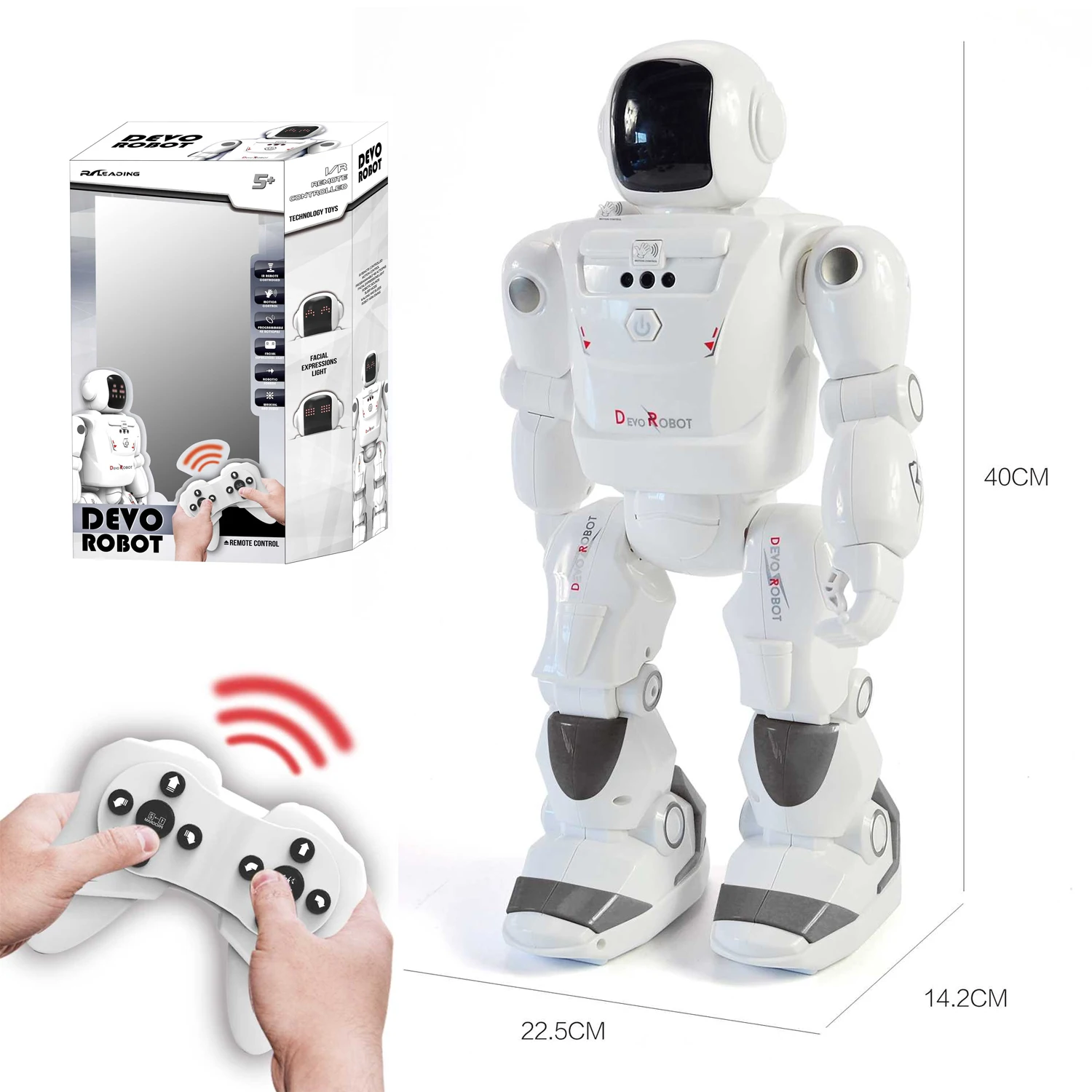 RC Robot Toy 16Inche Intelligent Programming Gesture Sensing Smart Robot Toy Sing Dance Remote Control Robot for Kids