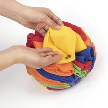 10cm 15 cm 20 cm Interactive Dog Snuffle Ball Toys rainbow dog leak food toy Snuffle Balls for Dogs
