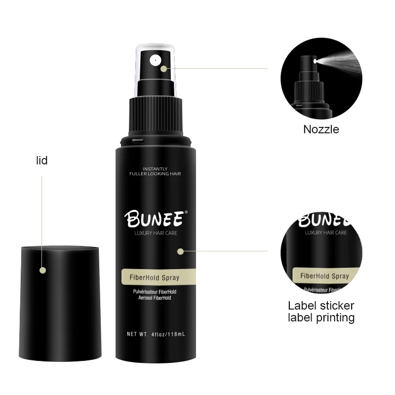 120ml BUNEE New Arrival Hair Spray Style Extra Strong Man Fiberhold Mist Fixing