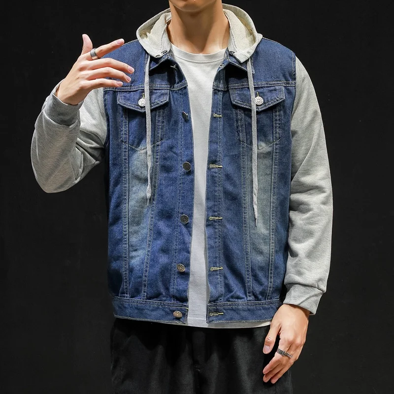 Serge De Nimes France Bleu De Genes Jeans Vestes En Jean De Motard - Main Image