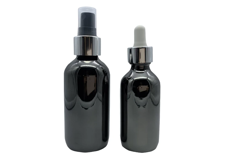 Glossy Painted 15ml 30ml Glass Dropper Bottle With Pipette BPA Free